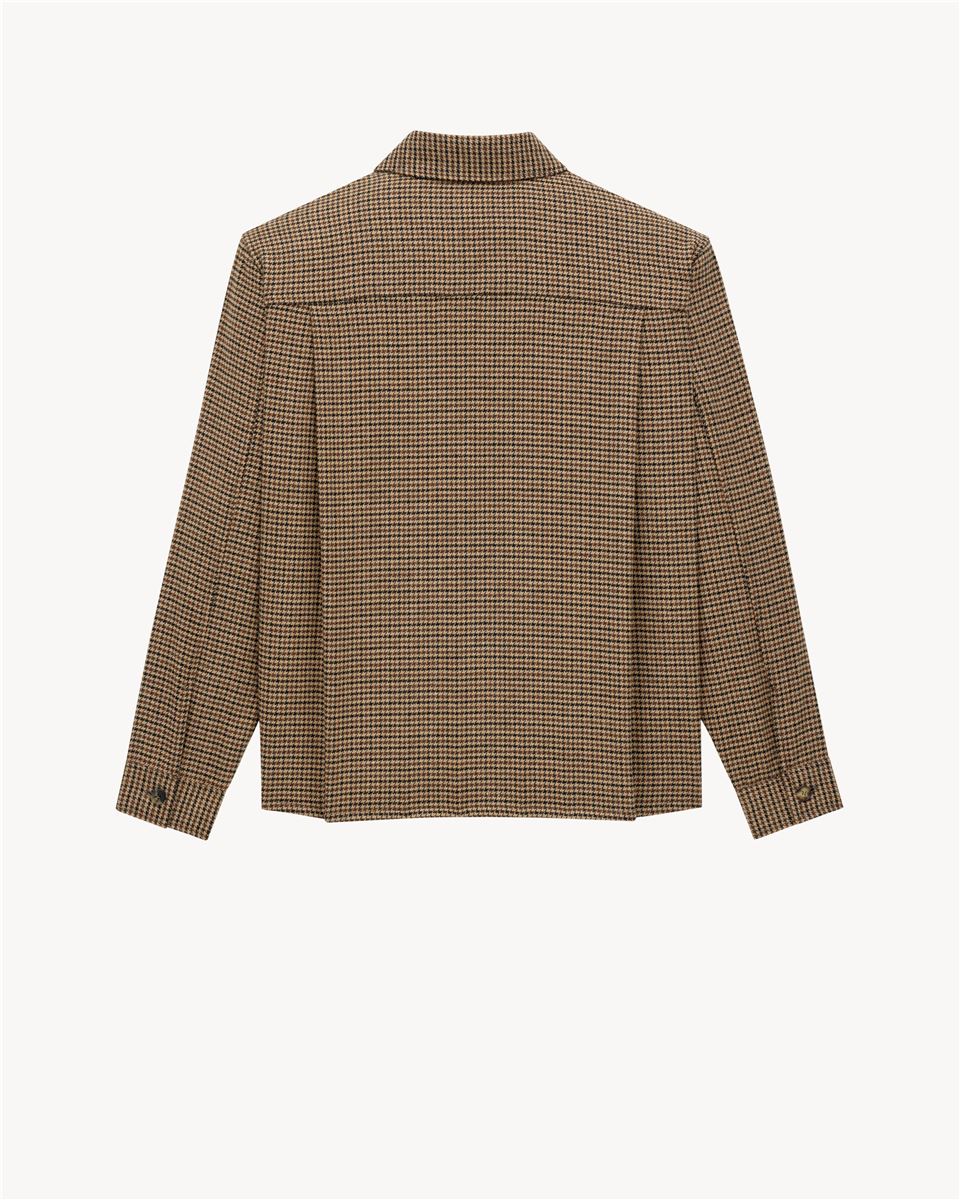 OVERSHIRT IN PUPPY TOOTH-SAINT LAURENT-Verso