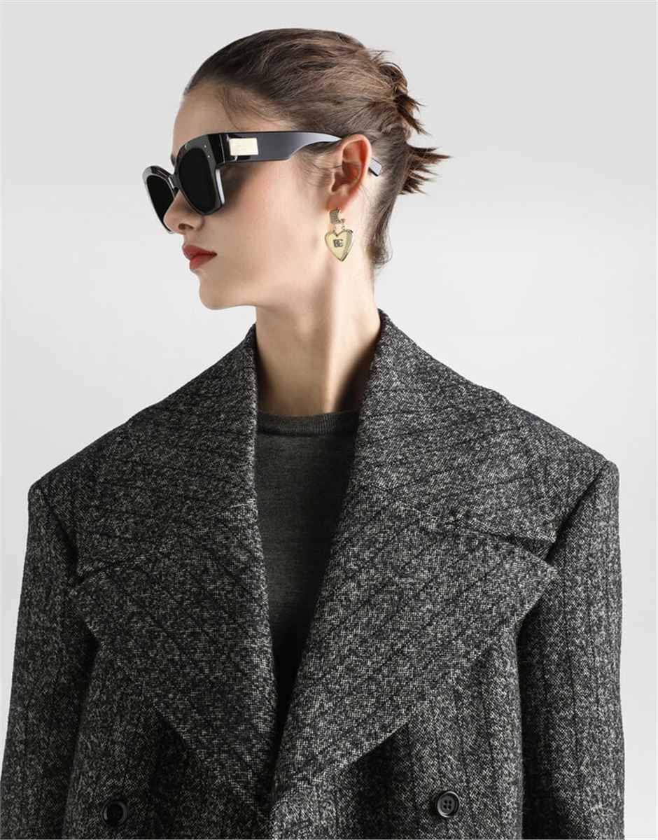 OVERSIZED STRIPED WOOL JACKET-DOLCE & GABBANA-Verso