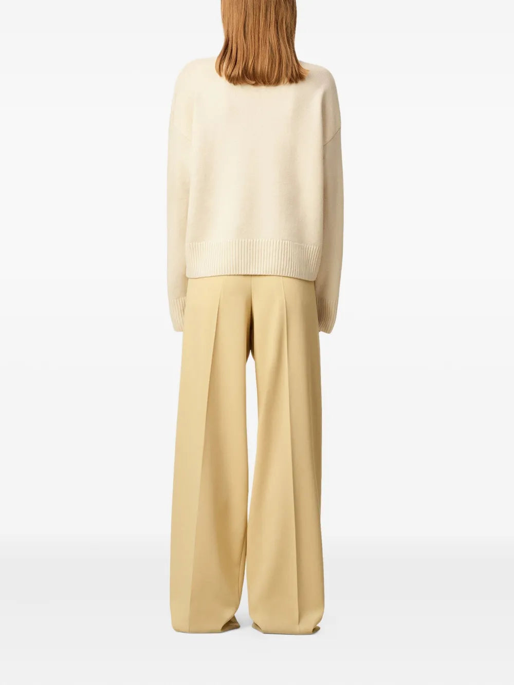 Paris ami de coeur funnel-neck wool sweater-AMI-Verso