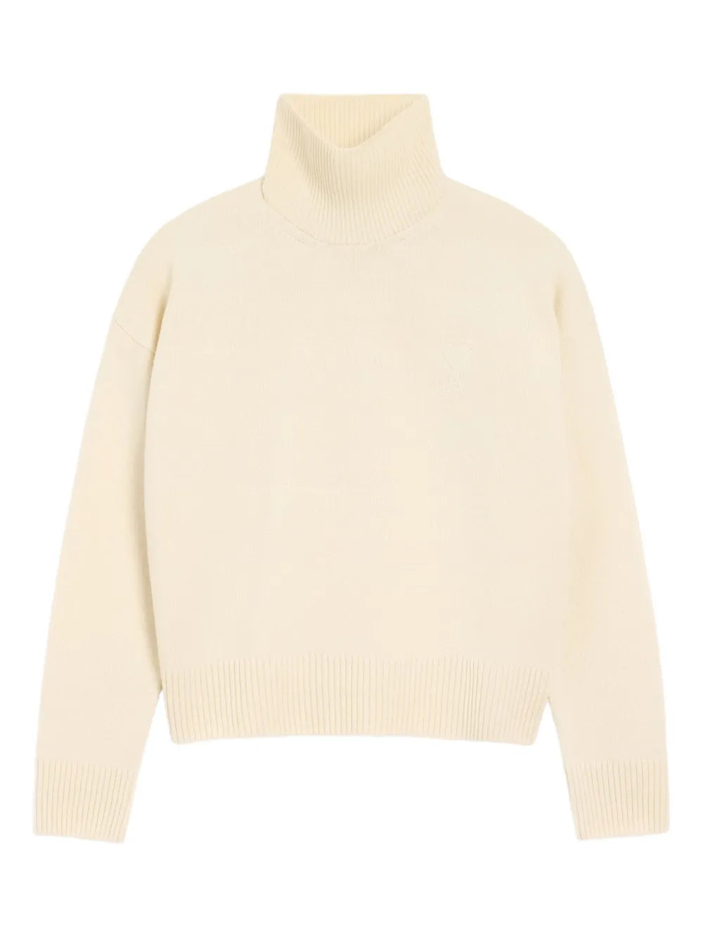 Paris ami de coeur funnel-neck wool sweater-AMI-Verso