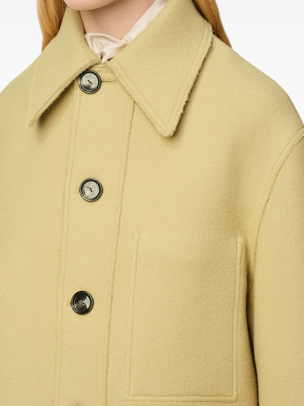 Paris Button-up Wool Jacket-AMI-Verso