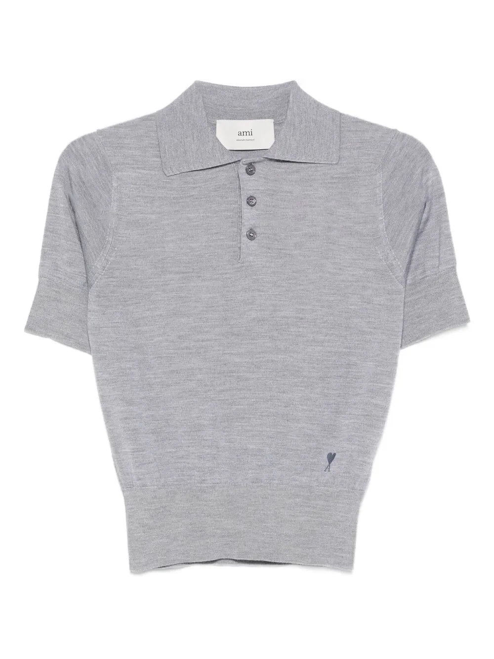 Paris short-sleeve polo top-AMI-Verso