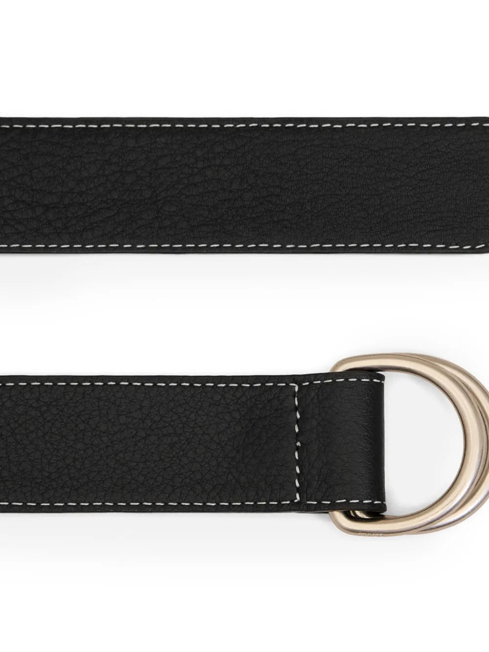 Paris supple leather double-buckle belt (35mm)-AMI-Verso