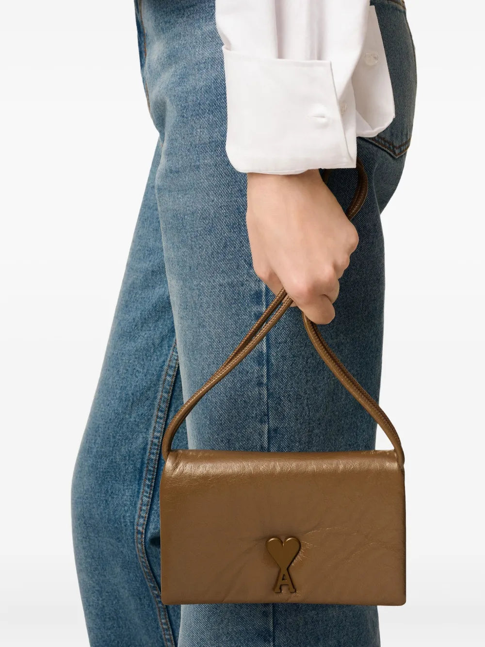 Paris voulez vous leather wallet-AMI-Verso