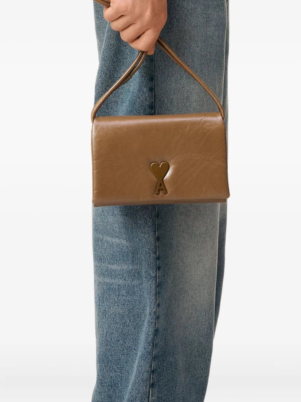 Paris voulez vous leather wallet-AMI-Verso