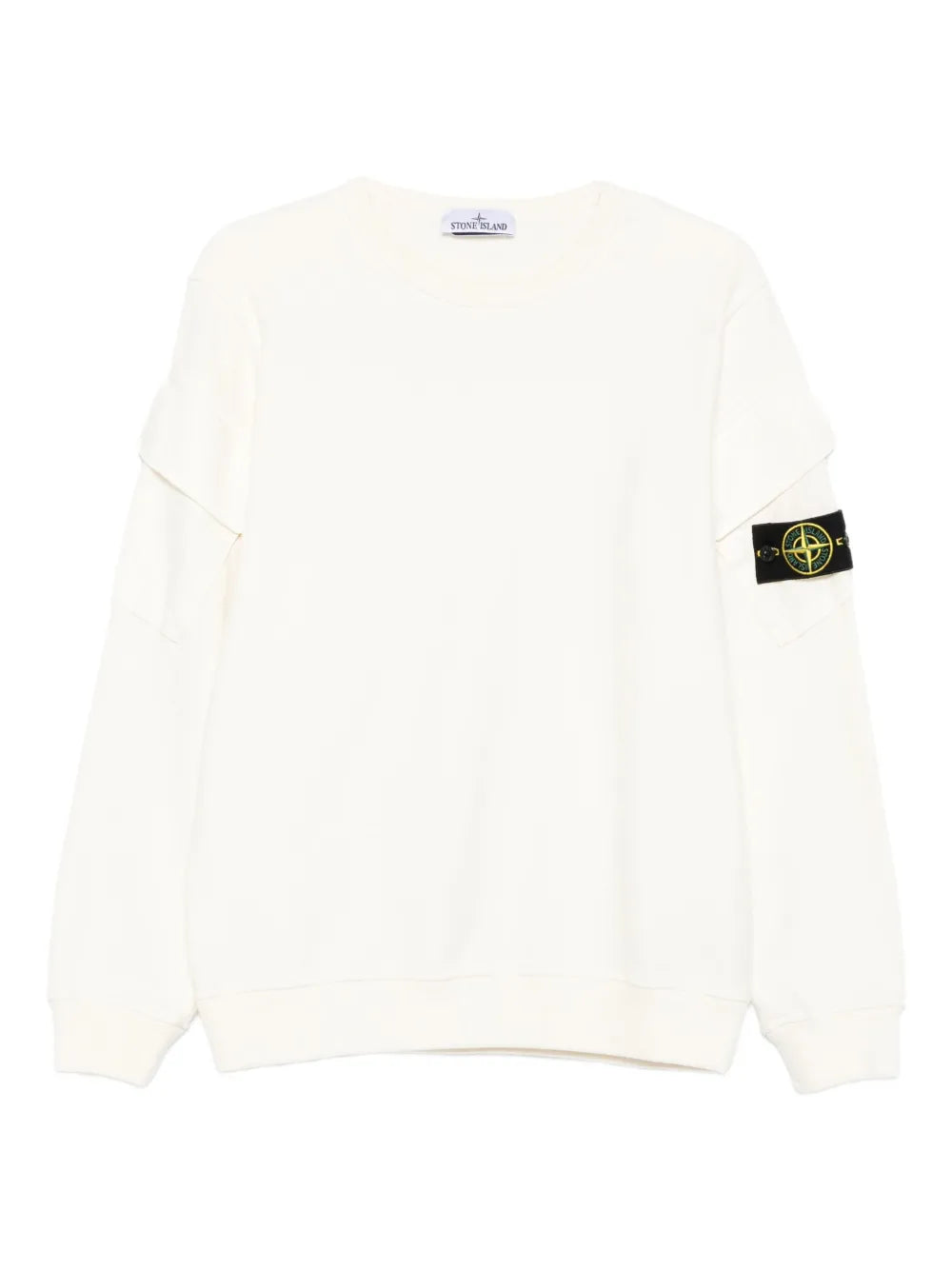 patch-pocket cotton sweatshirt-STONE ISLAND-Verso