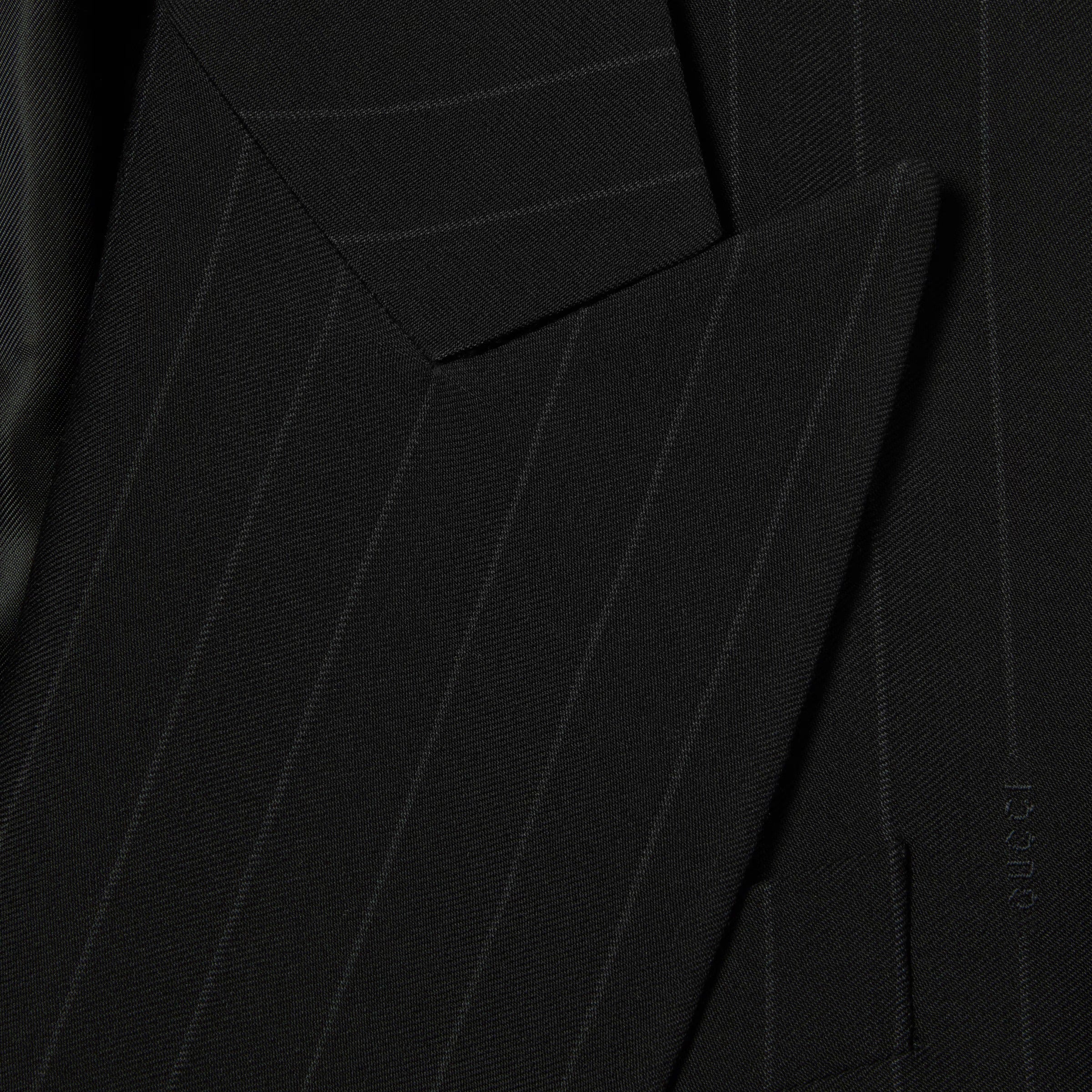 Pinstripe gucci wool jacquard jacket-GUCCI-Verso