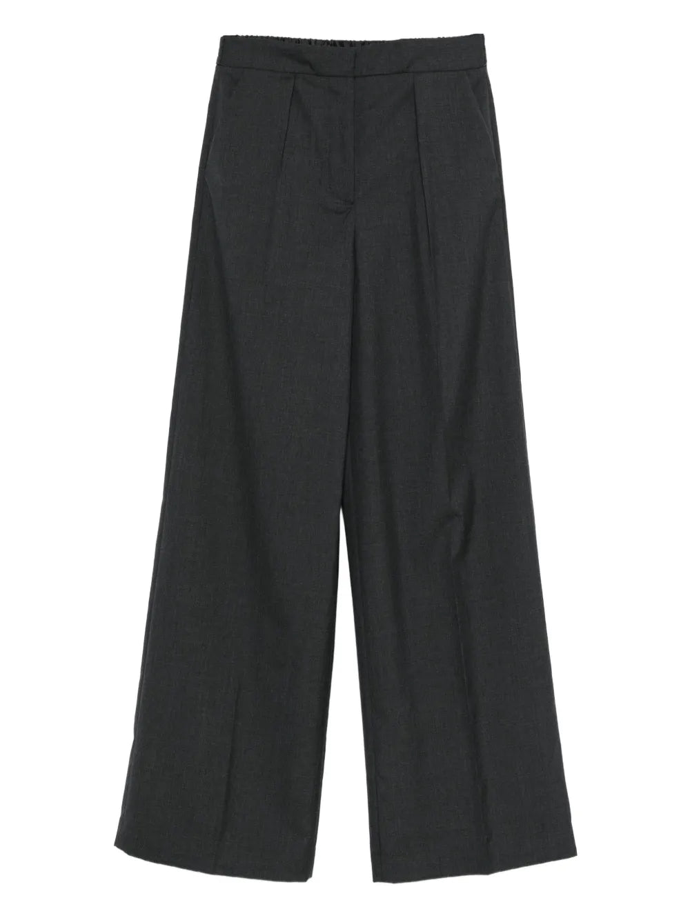 Pleated wide-leg trousers-JOSEPH-Verso
