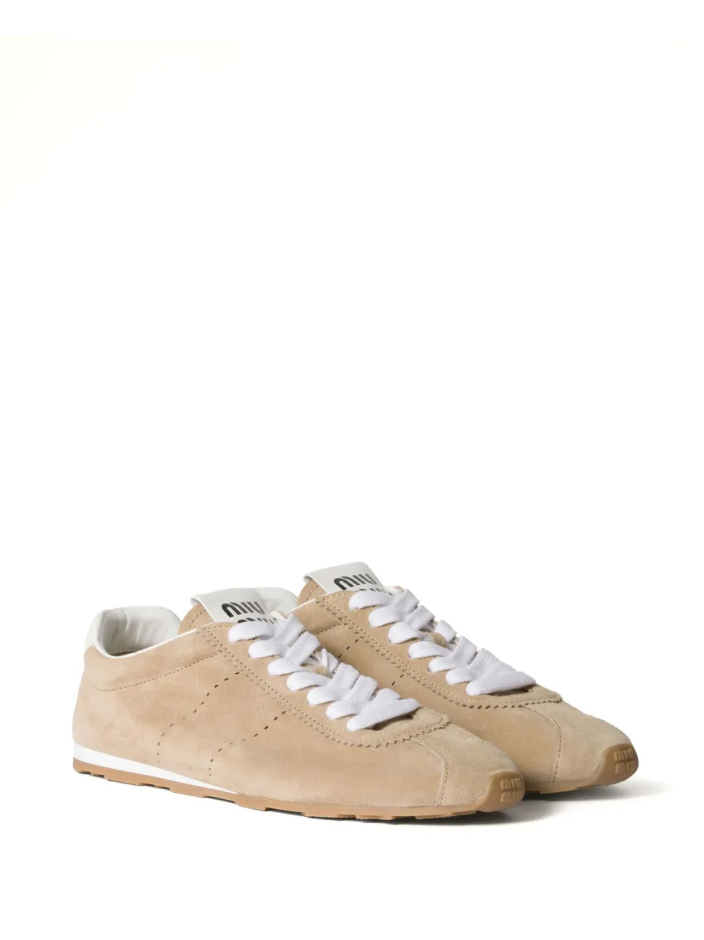 Plume suede sneakers-MIU MIU-Verso