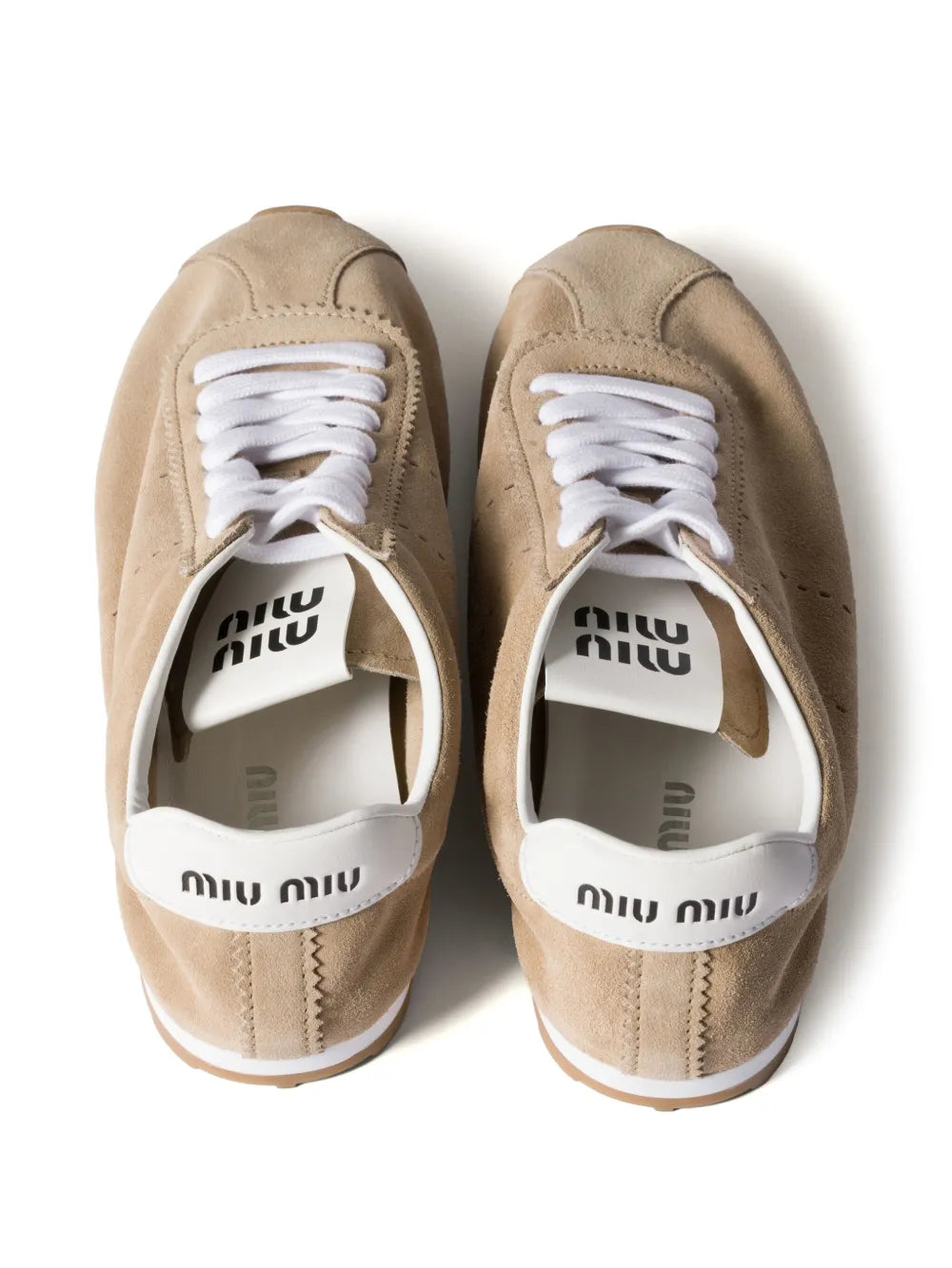 Plume suede sneakers-MIU MIU-Verso