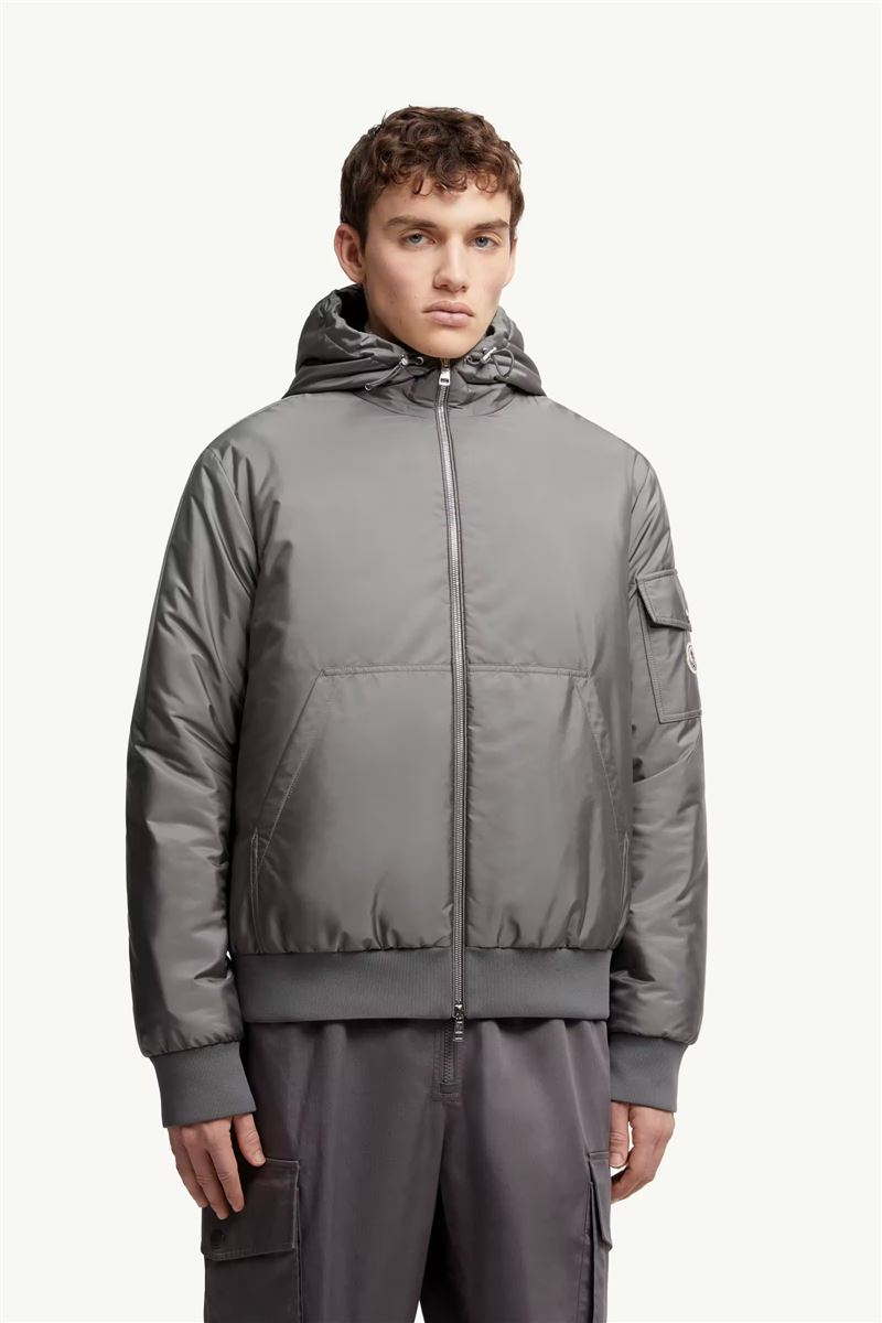 Poiliot hooded short down jacket-MONCLER-Verso