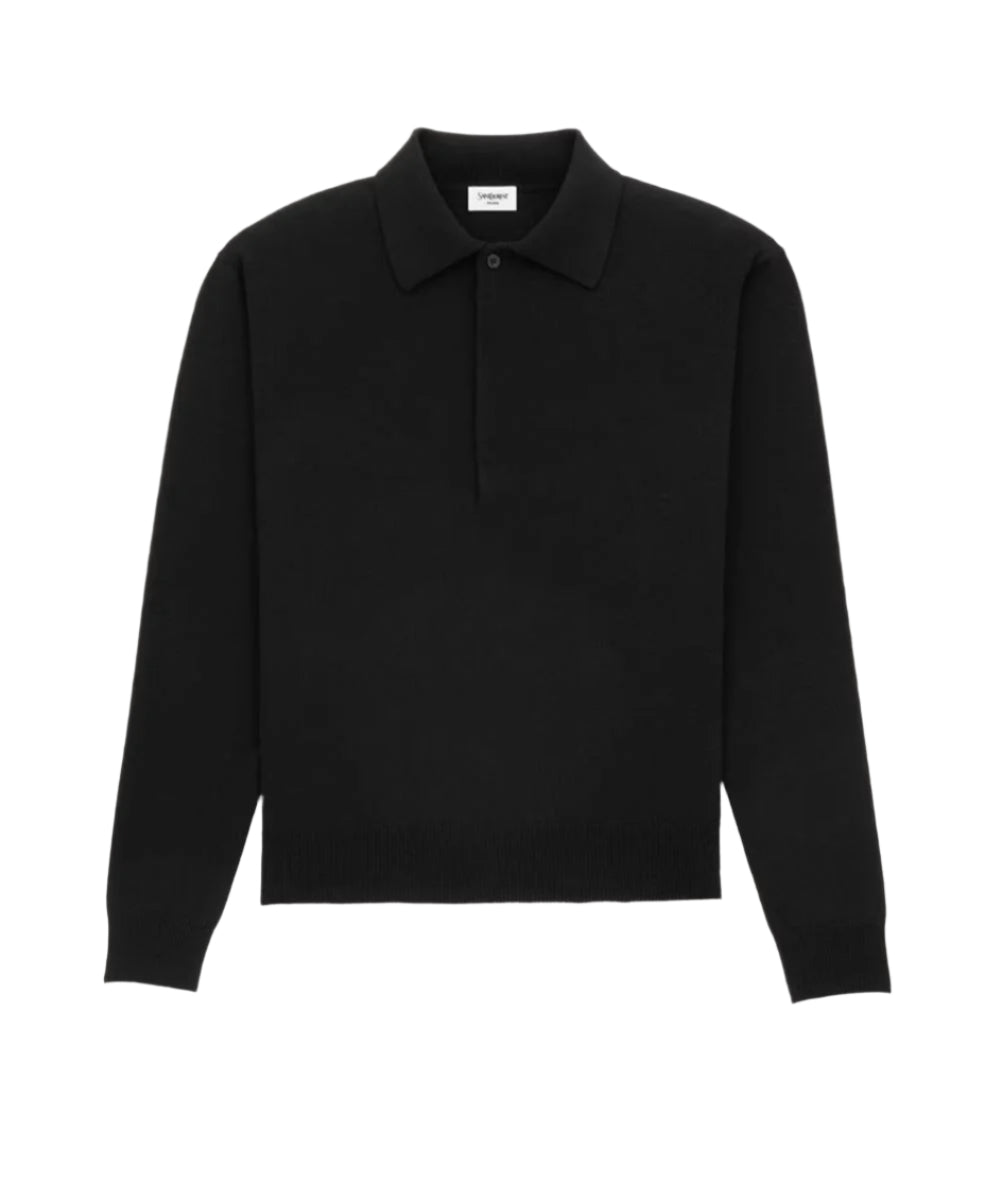 POLO IN WOOL - SAINT LAURENT - Verso