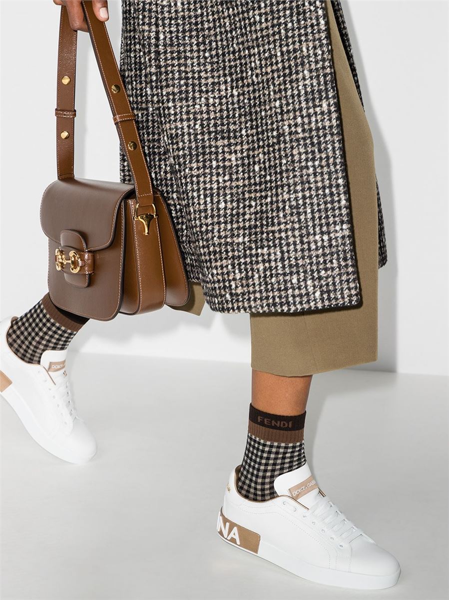 PORTOFINO LEATHER SNEAKERS-DOLCE & GABBANA-Verso