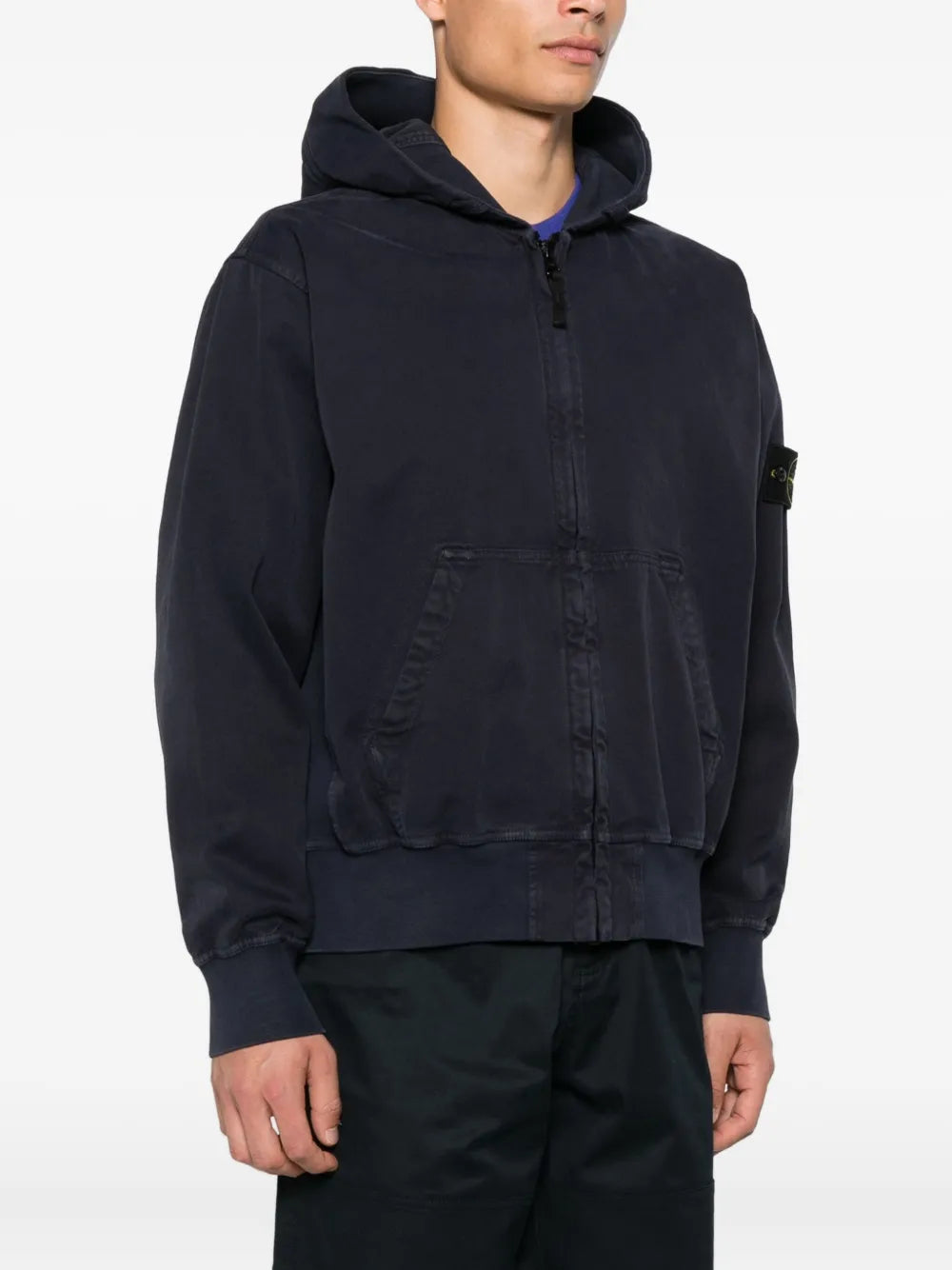 Pouch-pocket hoodie-STONE ISLAND-Verso