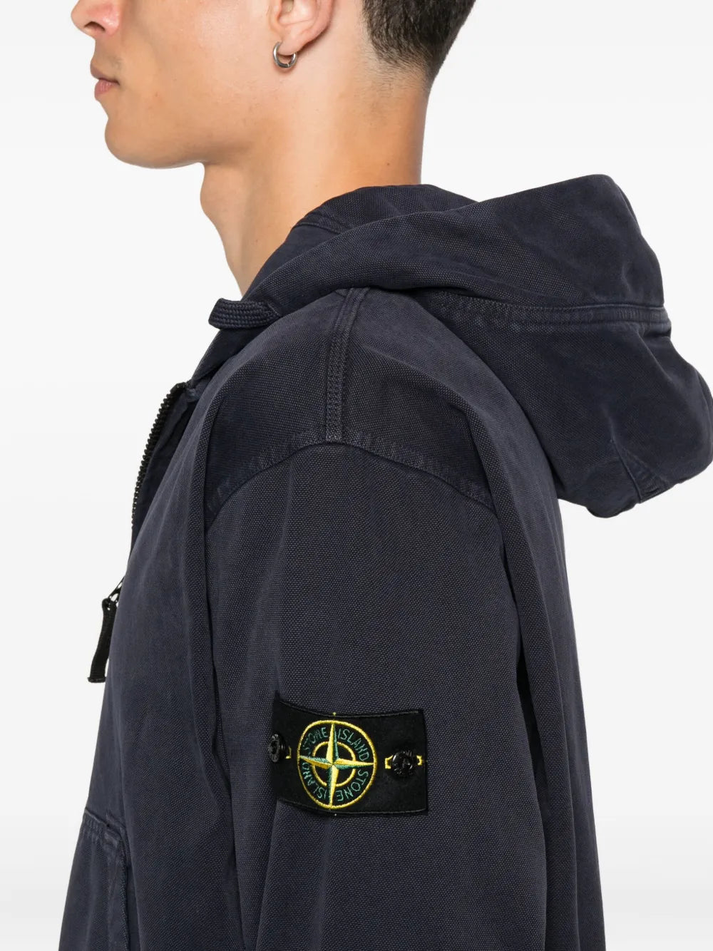 Pouch-pocket hoodie-STONE ISLAND-Verso