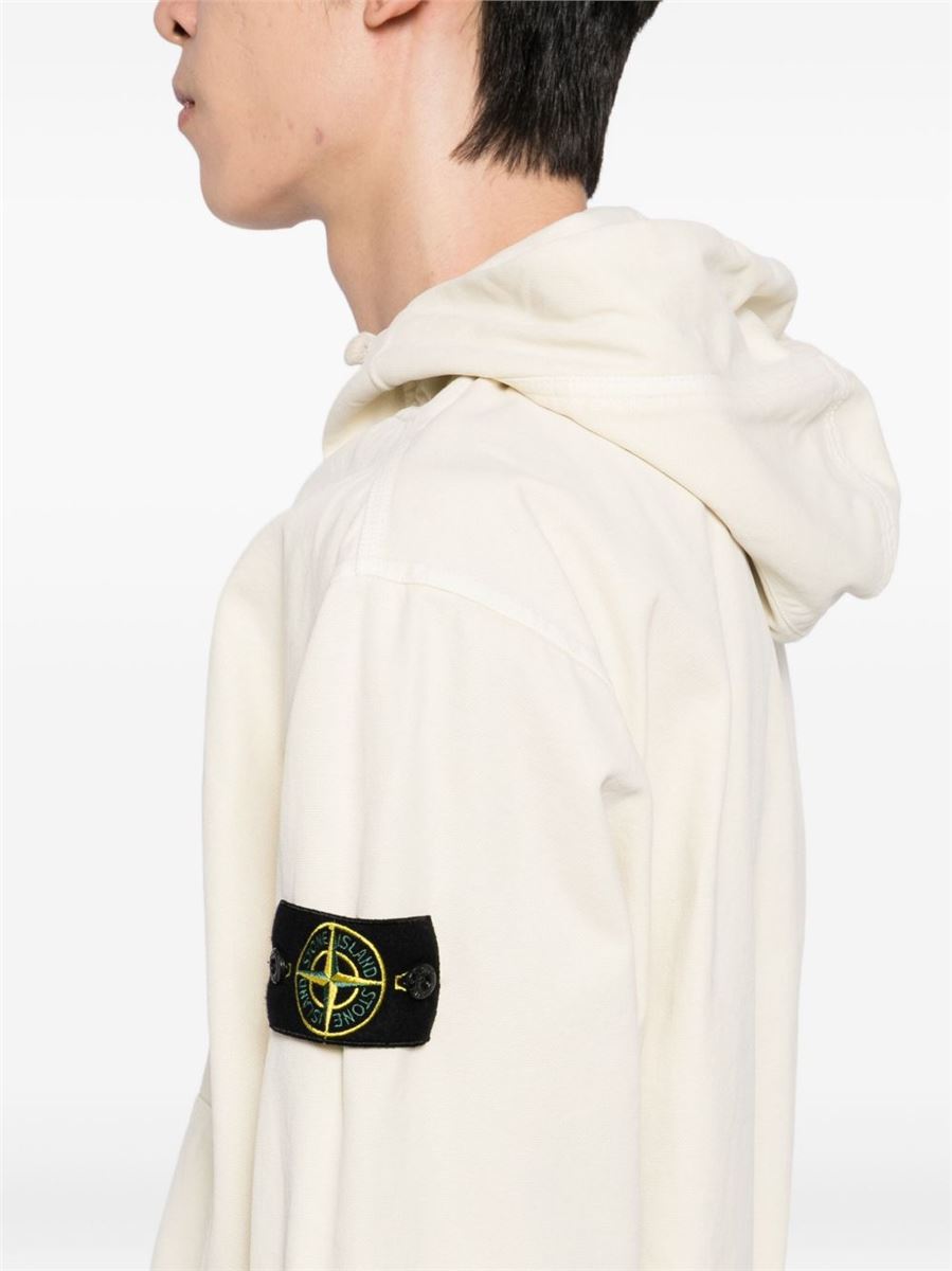Pouch-pocket hoodie-STONE ISLAND-Verso