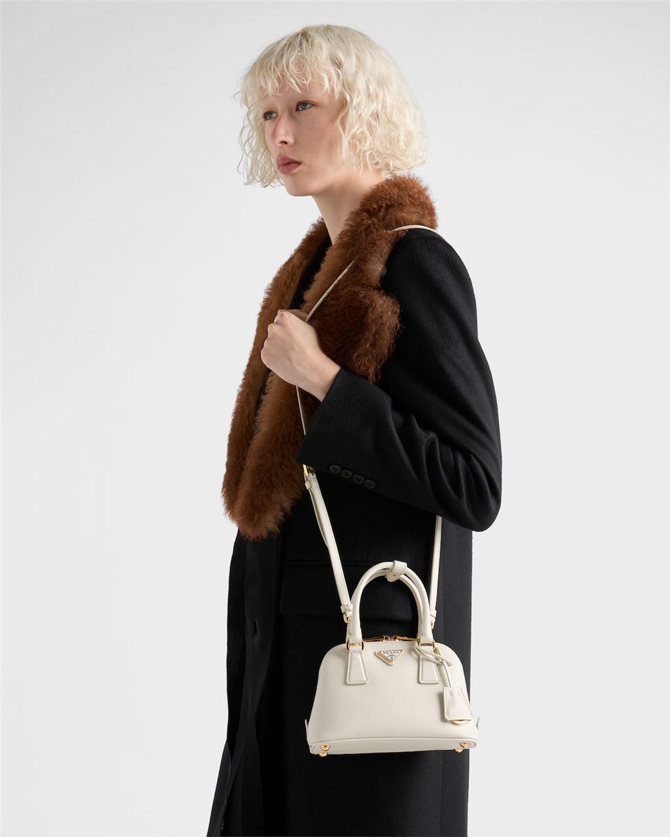 promenade mini saffiano leather bag-PRADA-Verso