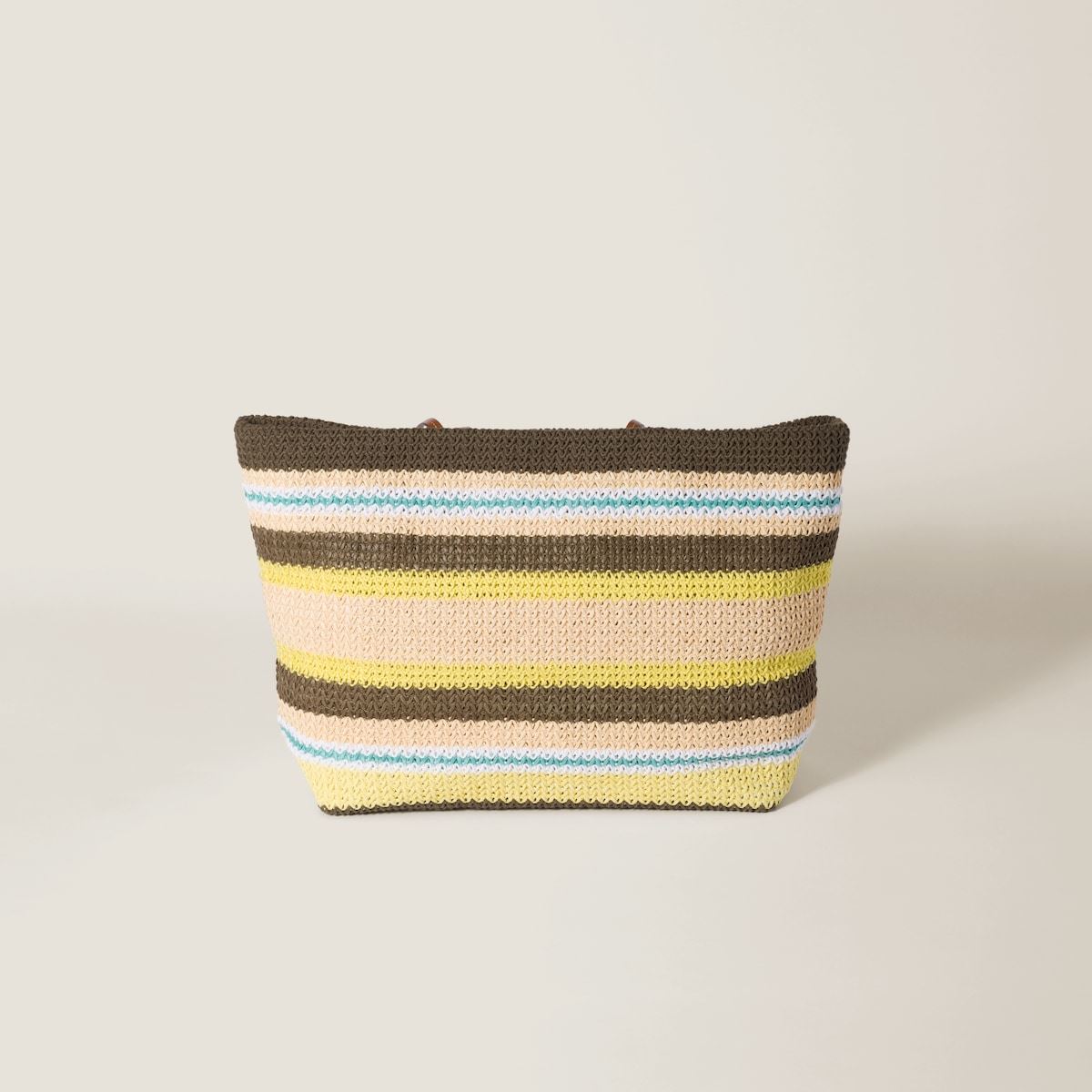 RAFFIA-EFFECT WOVEN TOTE BAG-MIU MIU-Verso