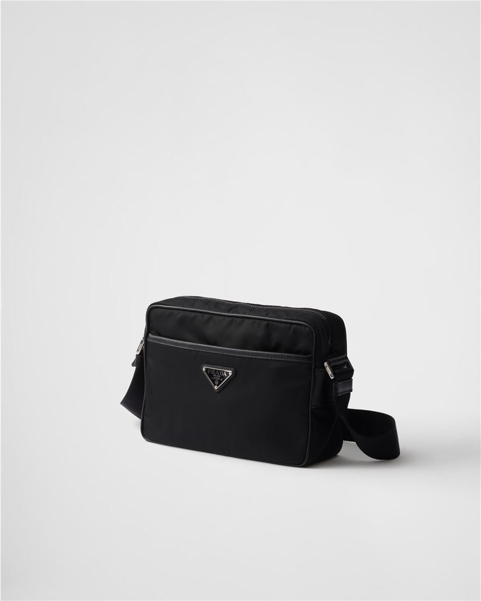 Re-nylon and saffiano shoulder bag-PRADA-Verso