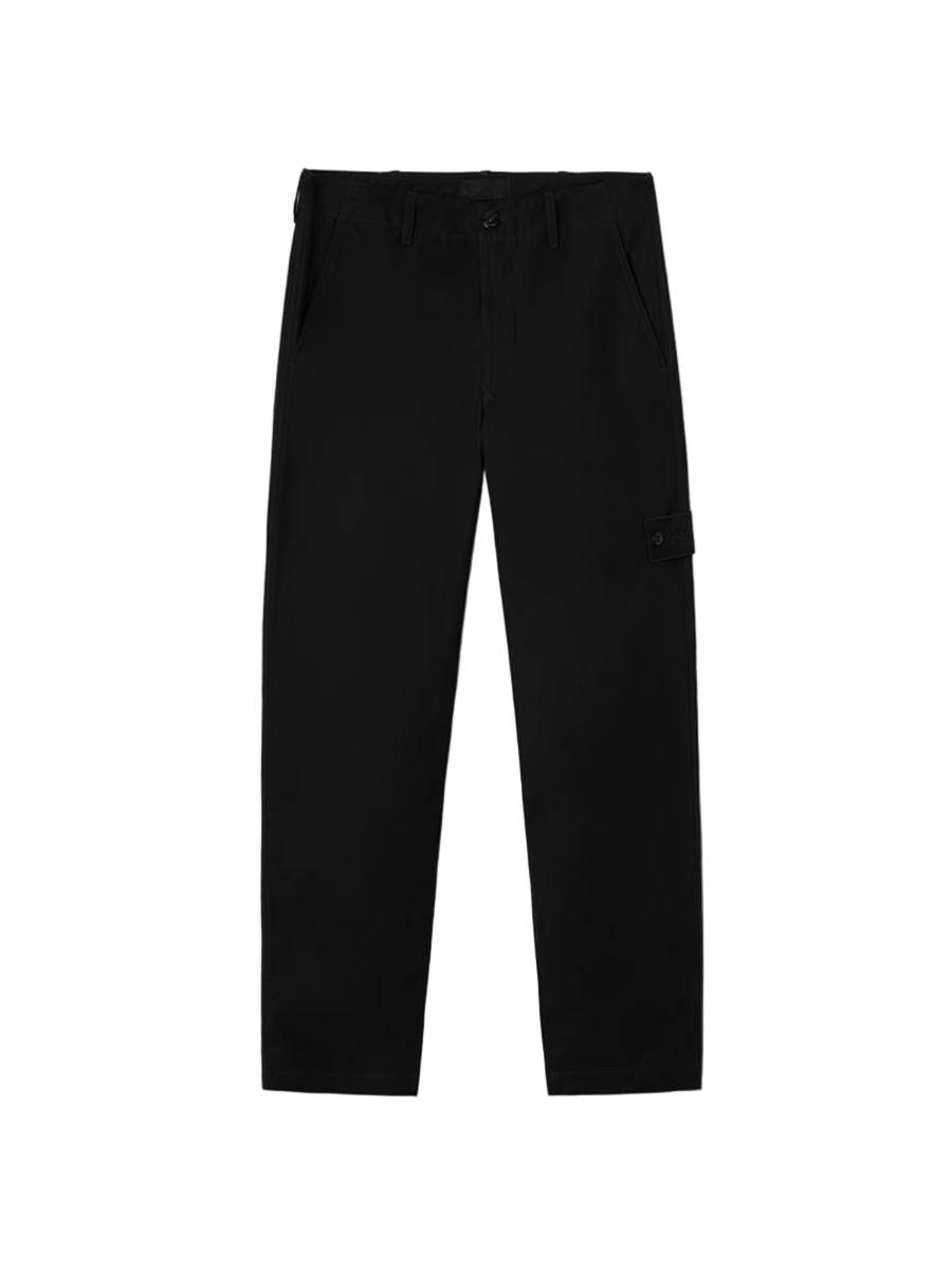 Regular-fit chino trousers with natural weather protection-STONE ISLAND-Verso