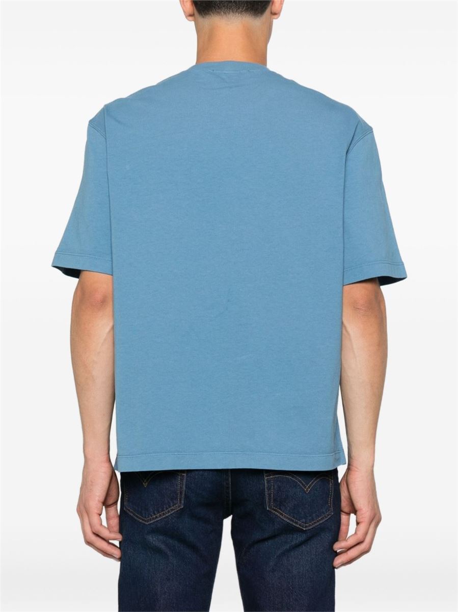 Regular-fit short-sleeve t-shirt with compass patch-STONE ISLAND-Verso