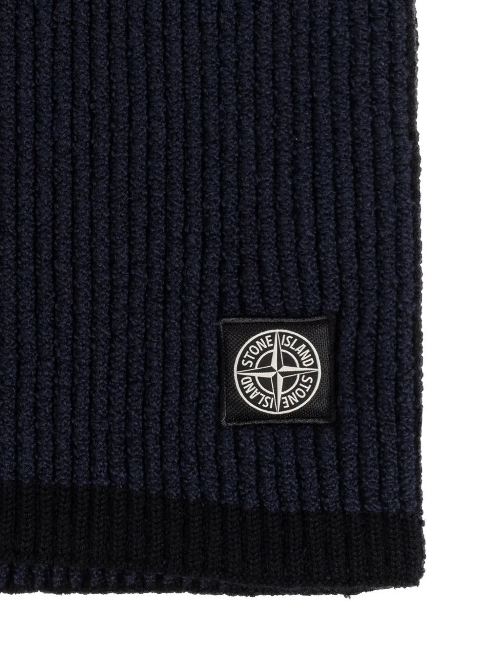 Ribbed Compass-patch Scarf-STONE ISLAND-Verso