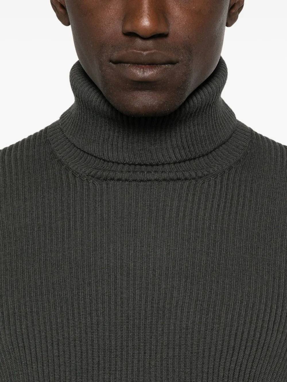 Ribbed High-neck Sweater-STONE ISLAND-Verso