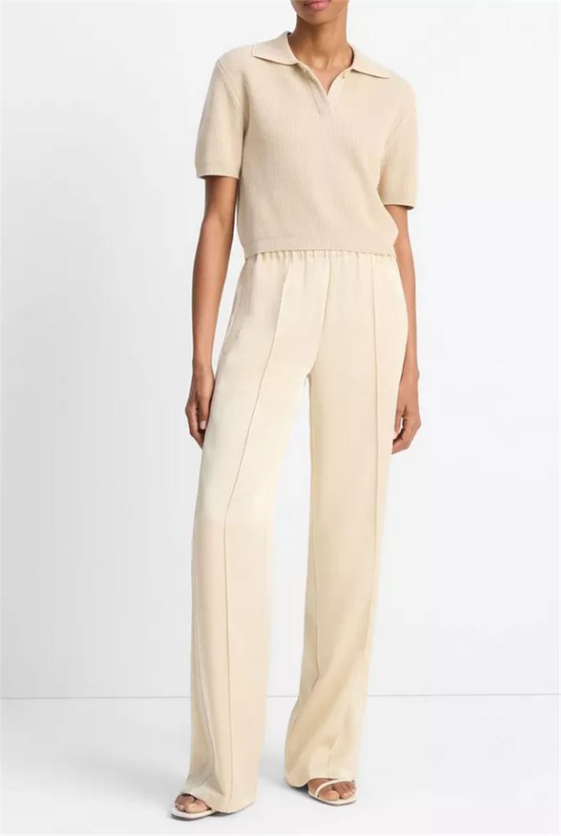 RIBBED SILK-COTTON POLO SWEATER-VINCE-Verso