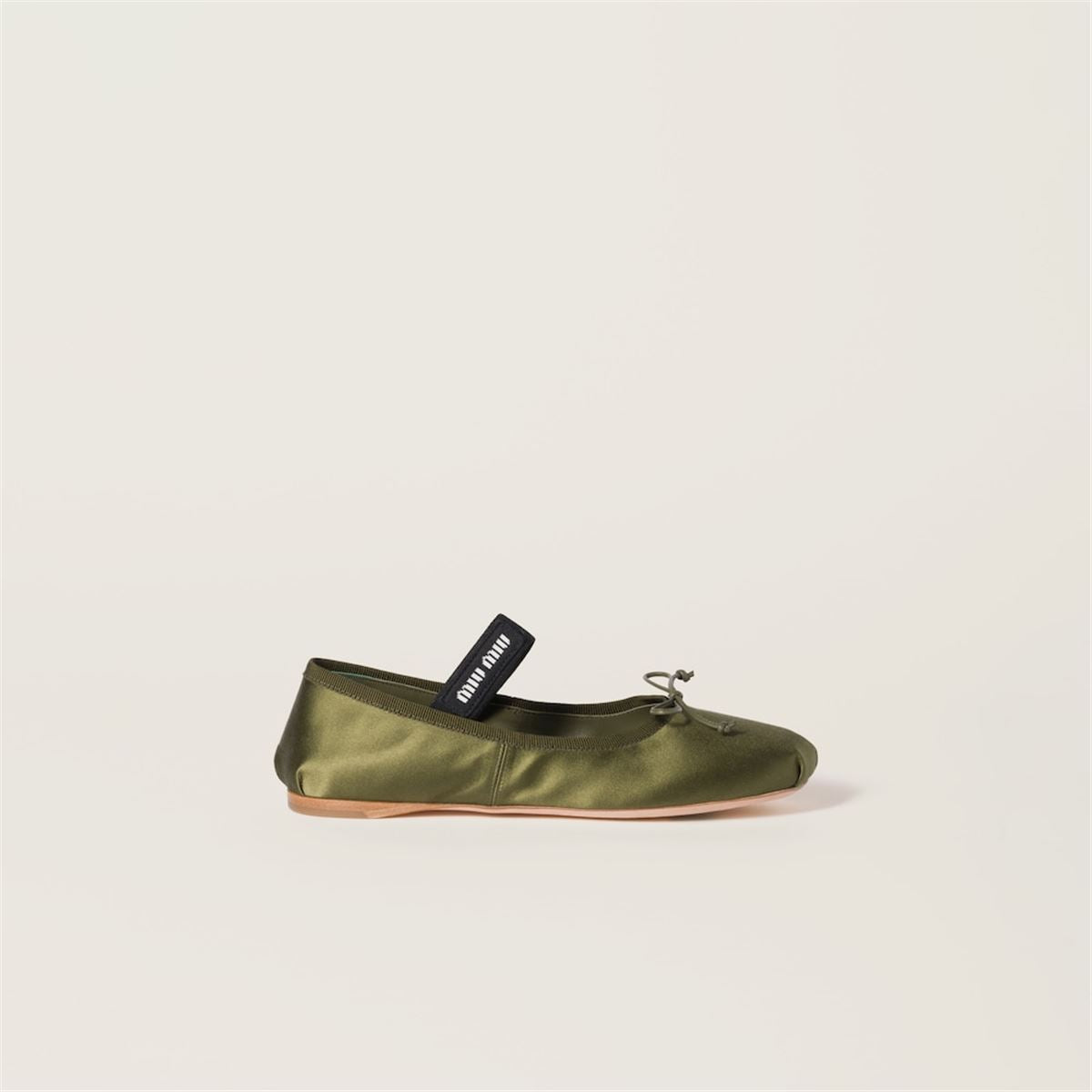 SATIN BALLERINAS - MIU MIU - Verso