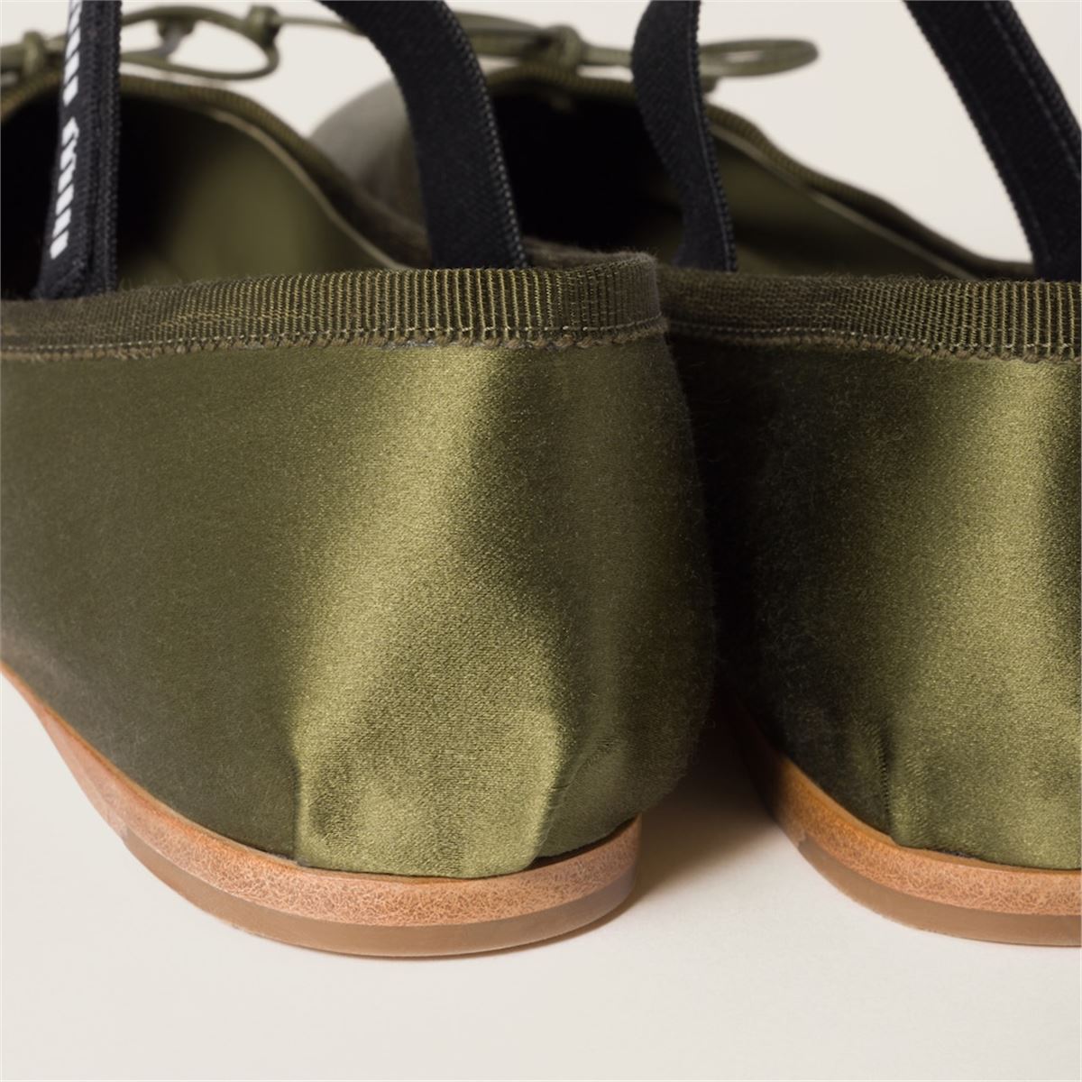 SATIN BALLERINAS - MIU MIU - Verso