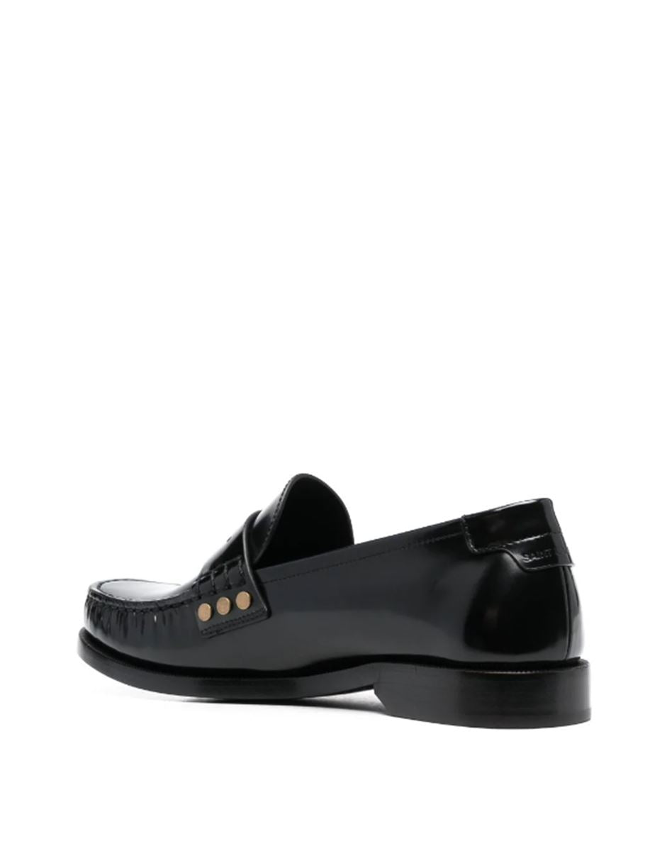 SCHUHE PENNY-SLOT LEATHER LOAFERS-SAINT LAURENT-Verso