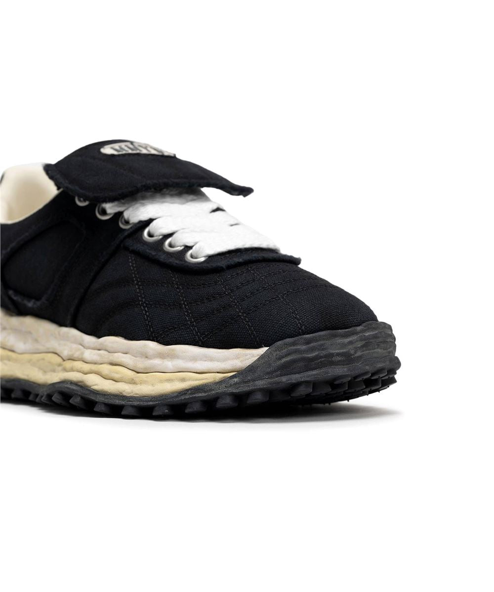 "SCOTT" OG Sole Vintage Effect Embroidered Canvas Low-top Sneaker-MAISON MIHARA YASUHIRO-Verso