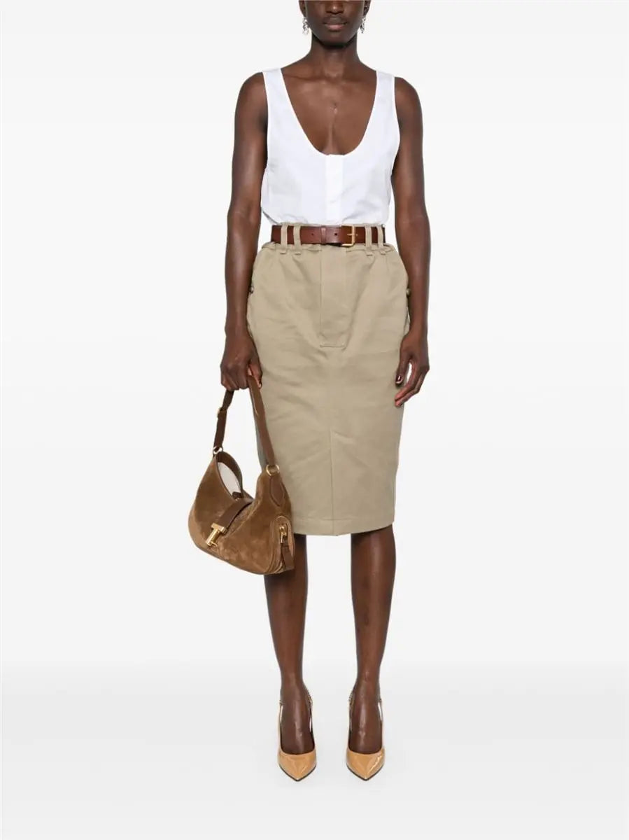 SEMI-SHEER HENLEY TANK TOP SAINT LAURENT