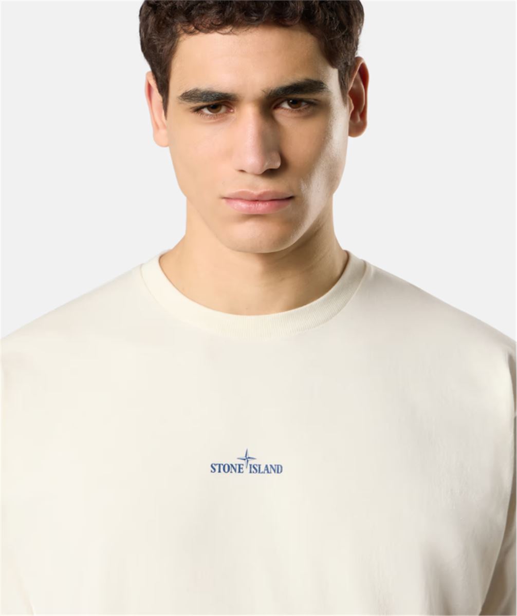 SHORT-SLEEVE T-SHIRT WITH 'COMPASS CAMO' PRINT-STONE ISLAND-Verso