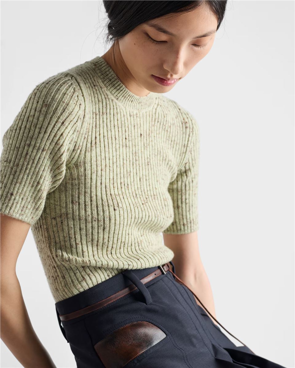 Short-sleeved Crew-neck Sweater