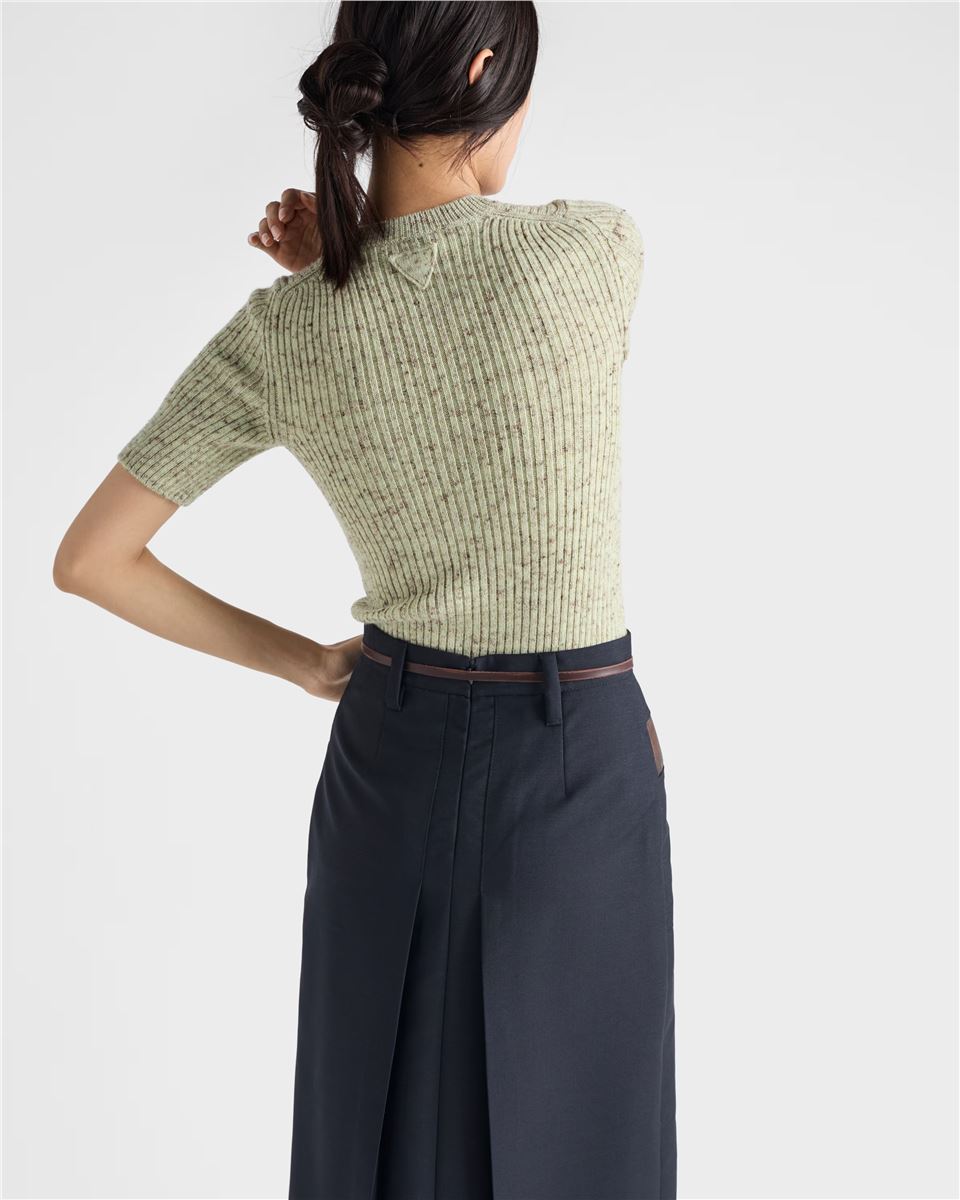 Short-sleeved Crew-neck Sweater