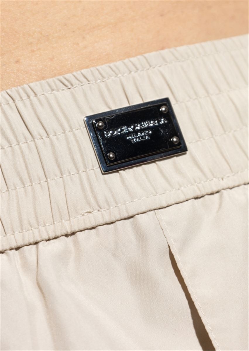 SHORT SWIM TRUNKS WITH TAG - DOLCE & GABBANA - Verso