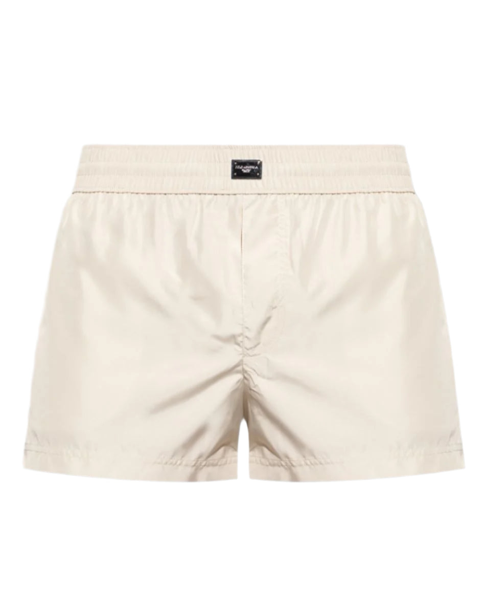 SHORT SWIM TRUNKS WITH TAG - DOLCE & GABBANA - Verso