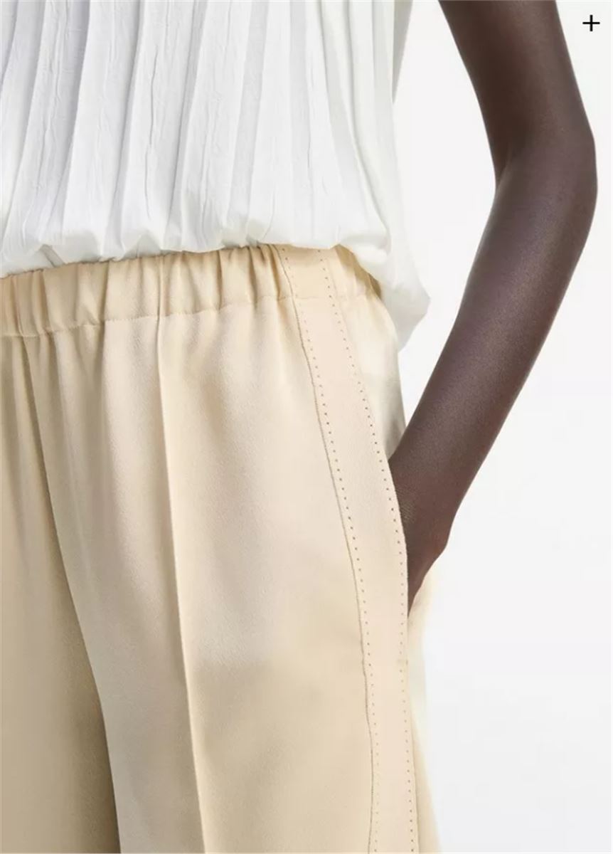 SIDE-STRAP CREPE PULL-ON PANT-VINCE-Verso
