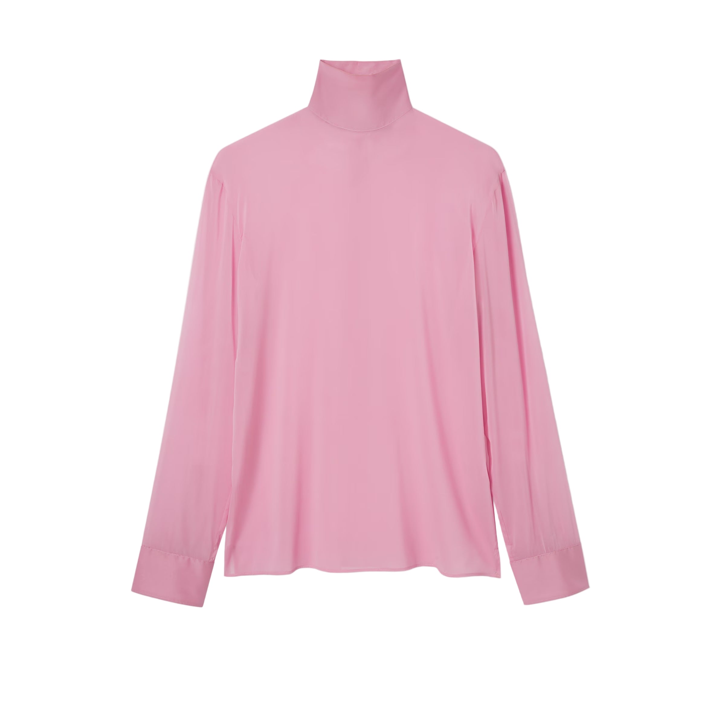 Silk stretch chiffon shirt
