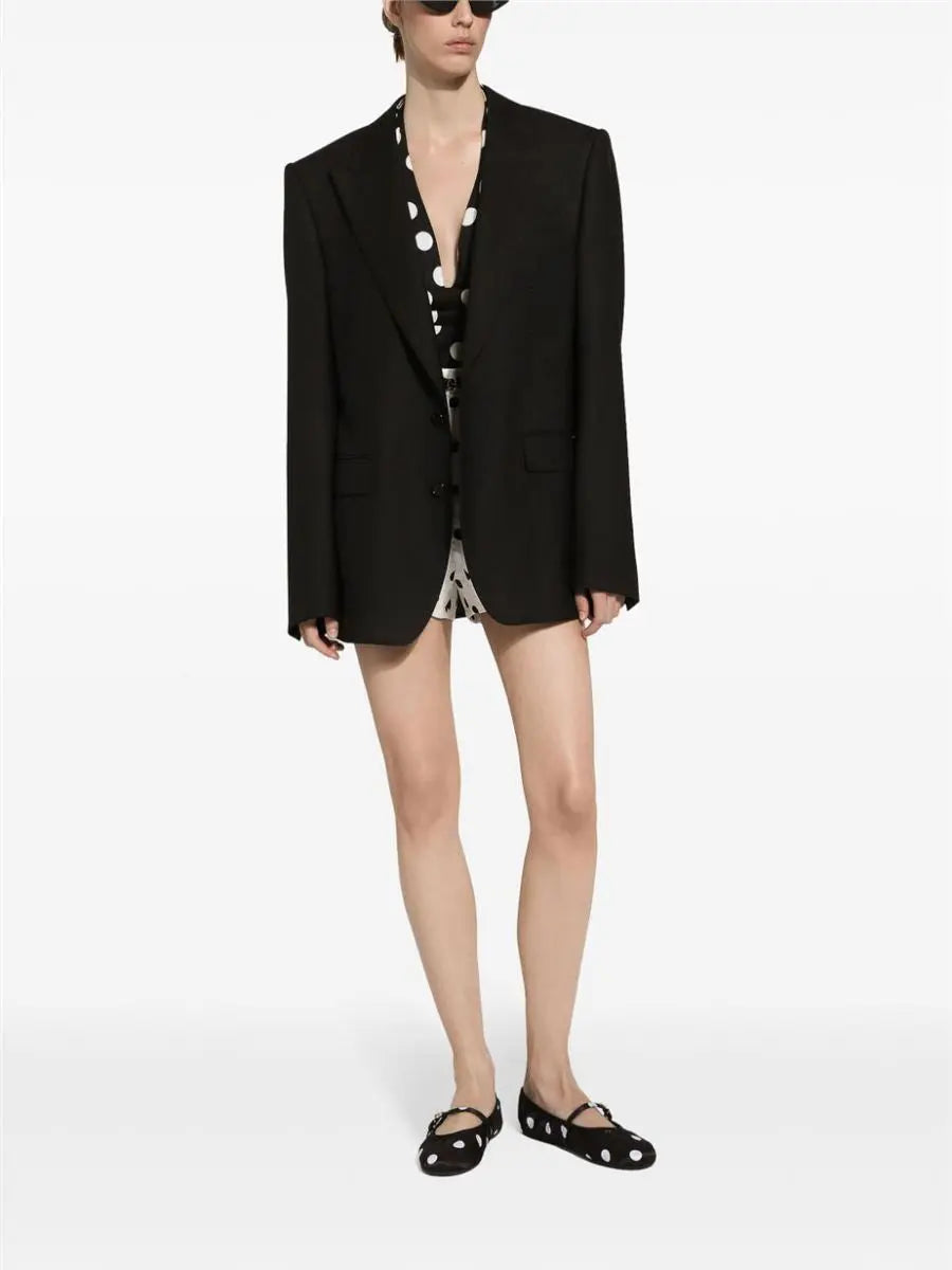 SINGLE-BREASTED VIRGIN WOOL BLAZER DOLCE & GABBANA