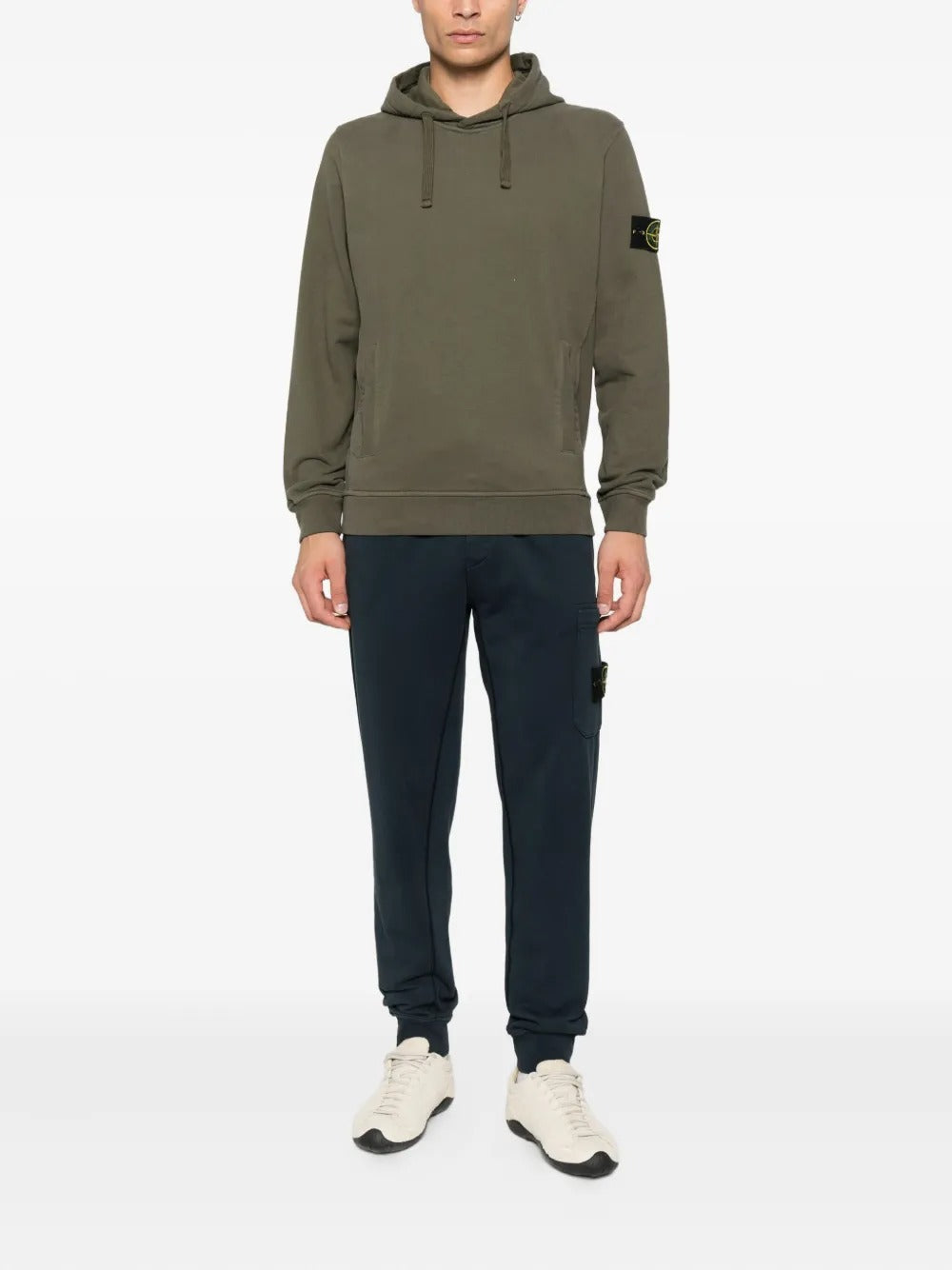 Slim-fit Joggers with Elasticated Waistband-STONE ISLAND-Verso