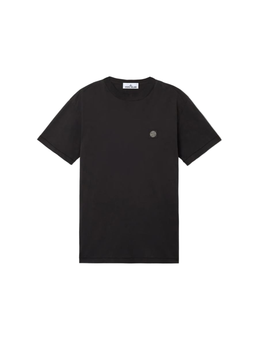 Slim-fit short-sleeve t-shirt with compass patch-STONE ISLAND-Verso