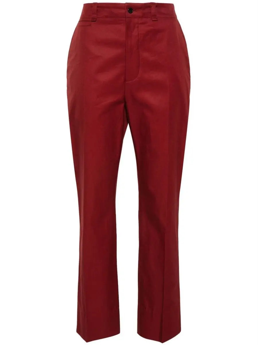 SLIM-LEG COTTON TROUSERS SAINT LAURENT