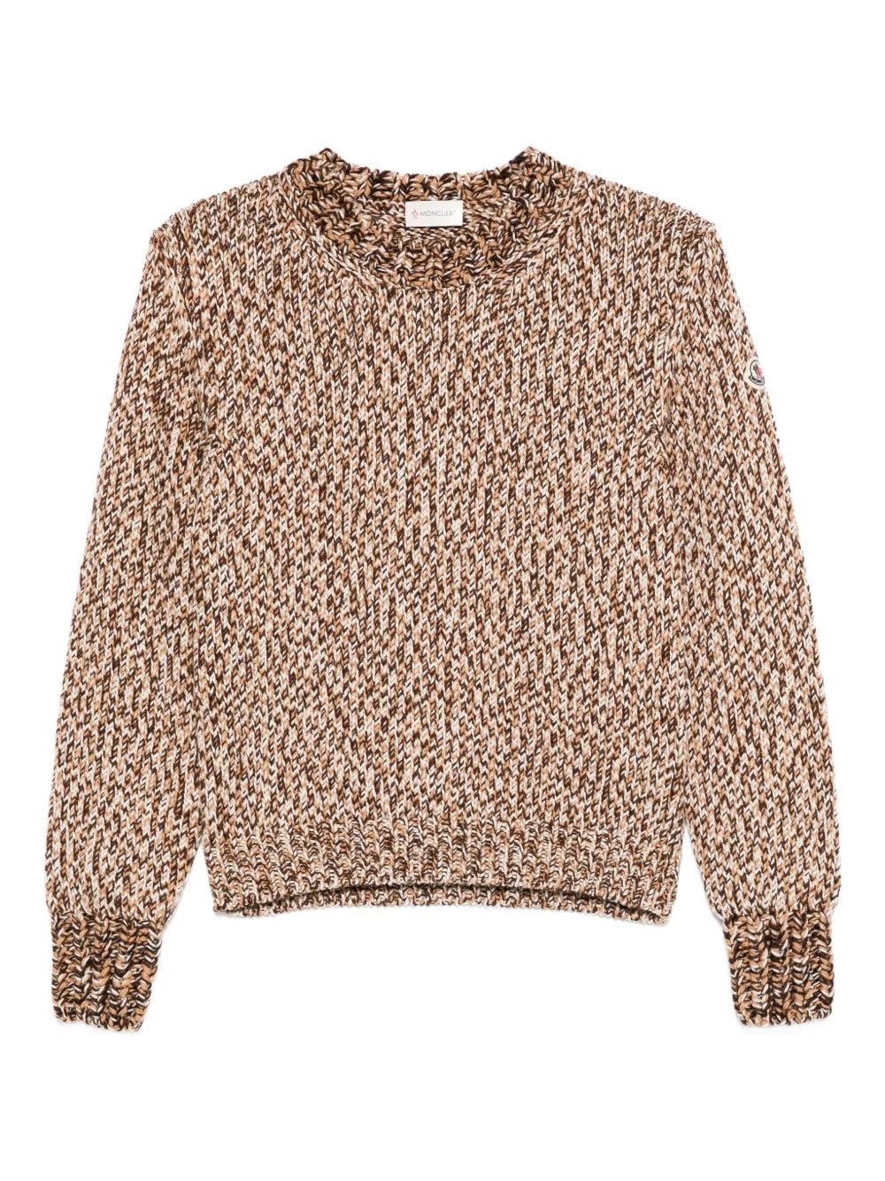 Speckled crew-neck jumper-MONCLER-Verso