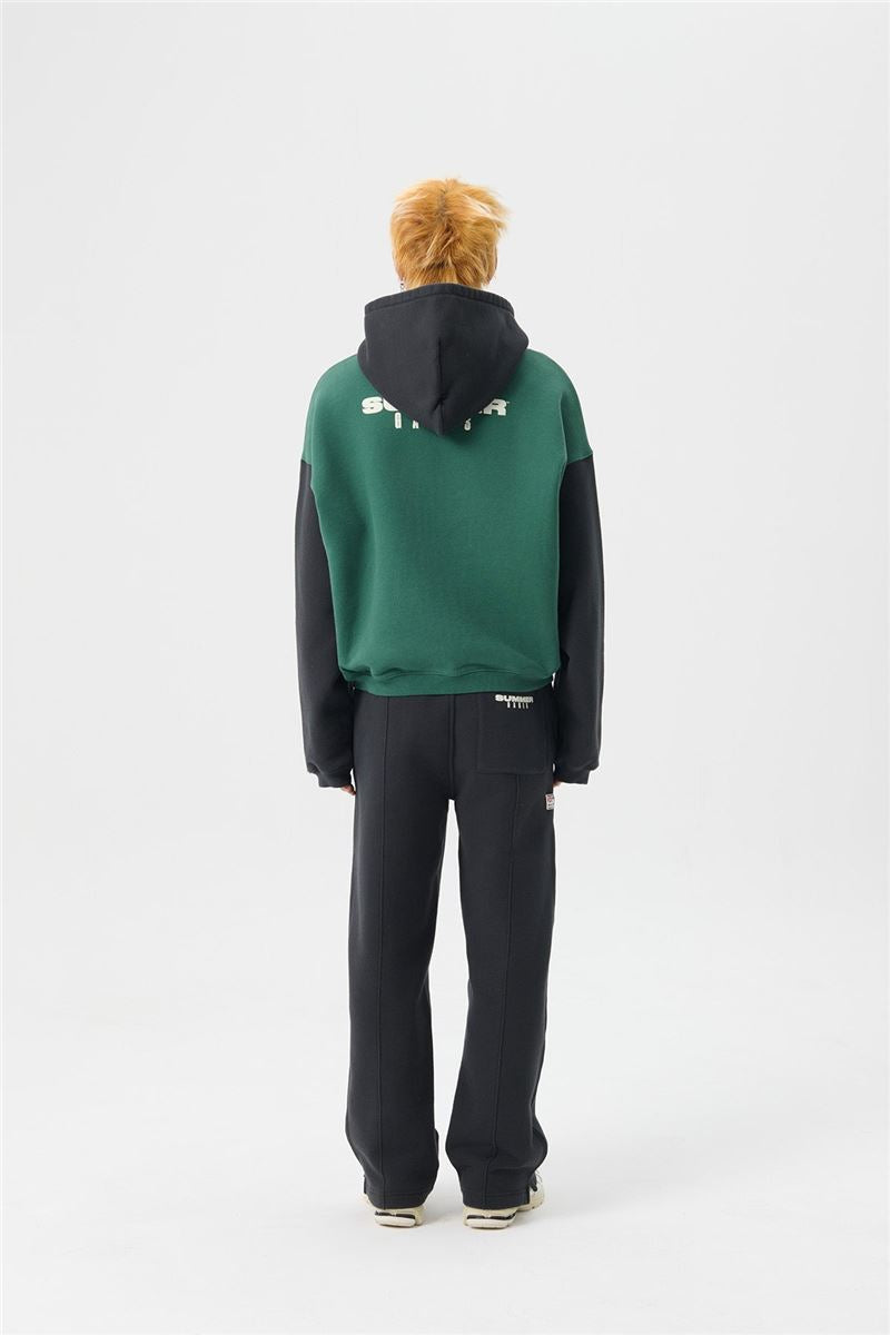 stack logo icon zip-up hoodie - hunter green-SUMMER GAMES-Verso