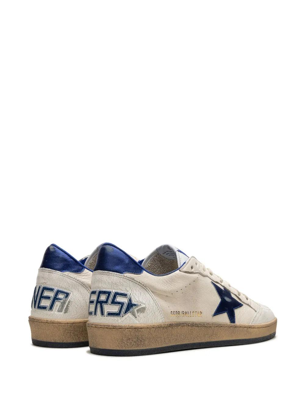 Star-detail leather low-top sneakers-GOLDEN GOOSE-Verso