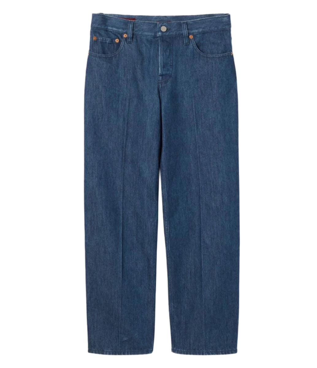 STRAIGHT FIT DENIM PANTS - GUCCI - Verso