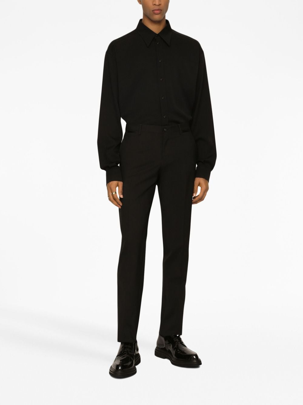 STRAIGHT-LEG TUXEDO TROUSERS - DOLCE & GABBANA - Verso