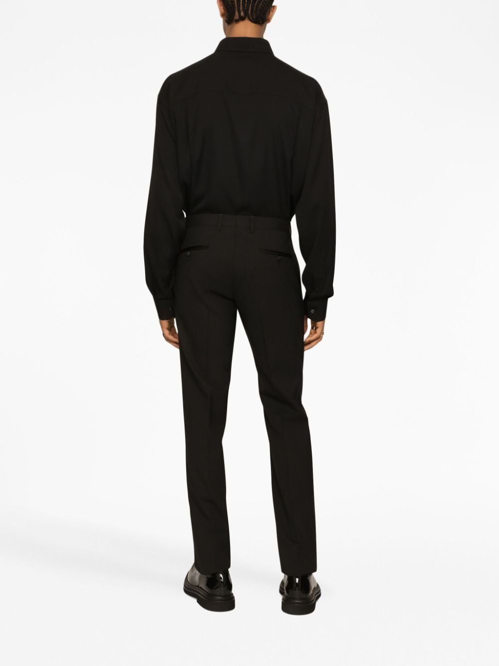 STRAIGHT-LEG TUXEDO TROUSERS - DOLCE & GABBANA - Verso